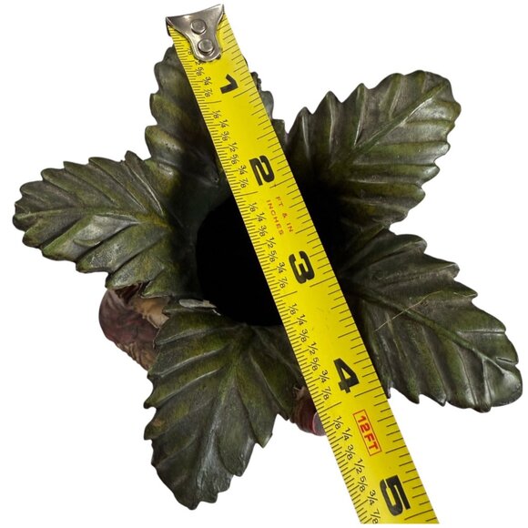 Cedar Creek Palm Vase Monkeys Bellhop Bananas Exotic Decor Jungle Tree Leaf - Picture 6 of 11